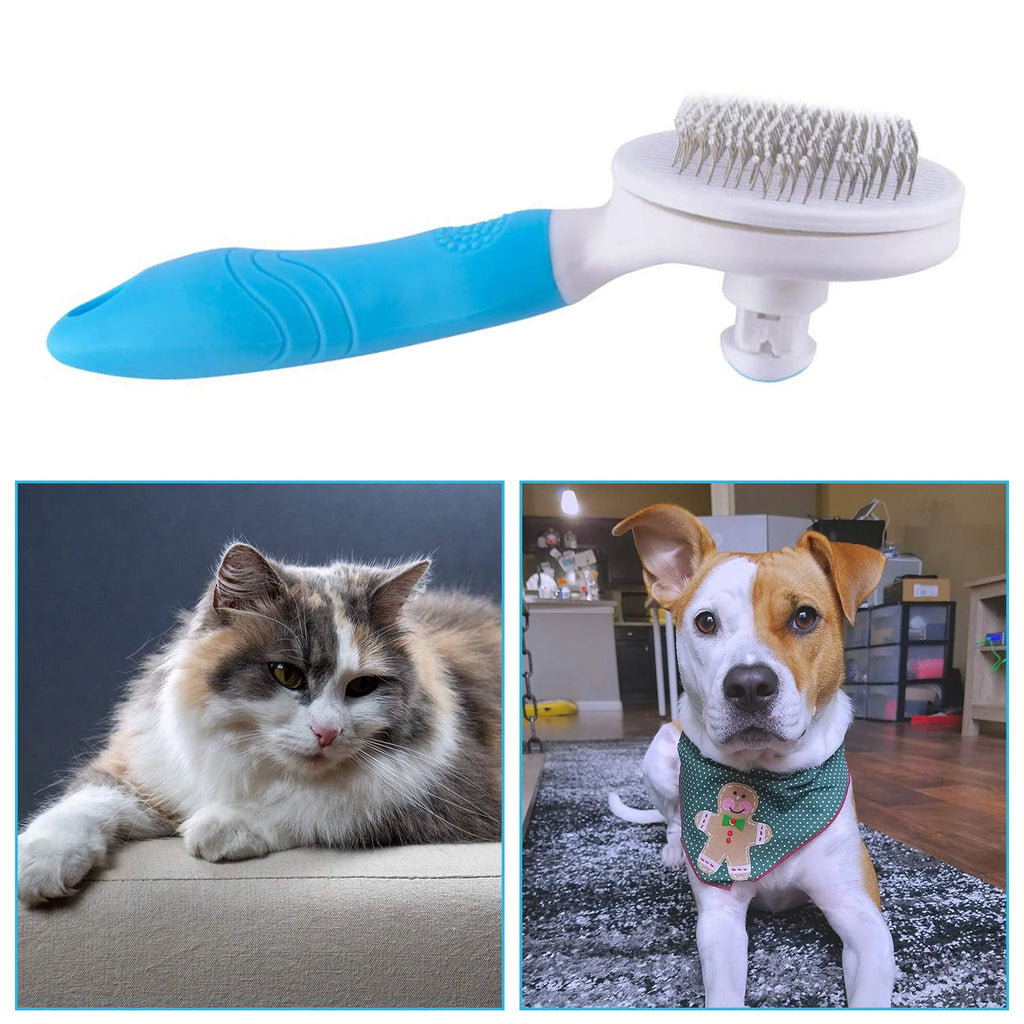 Cat Brush Self Cleaning Grooming Tool for Shedding and Grooming All Hair Lengths